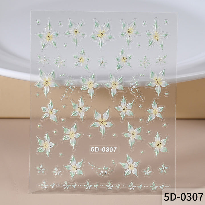 Floral Nail Art Decal Set