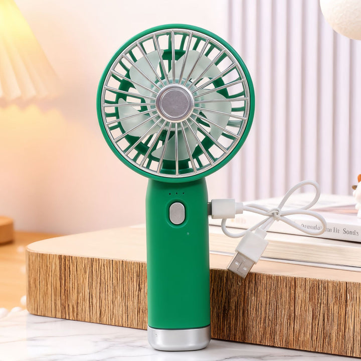 Ladies Portable Hand Fan with USB Connection and Ergonomic Design Kalsten