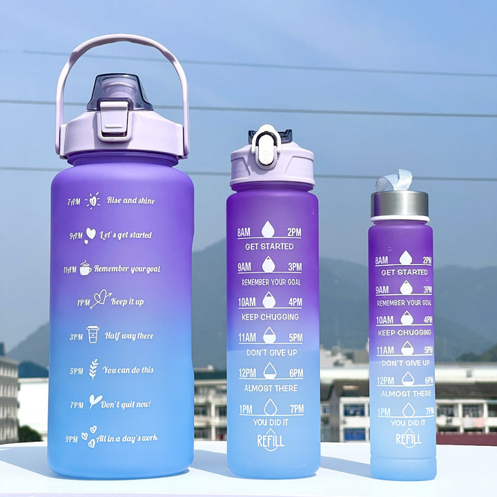 Unisex Motivating Water Bottle with Time Markings Kalsten