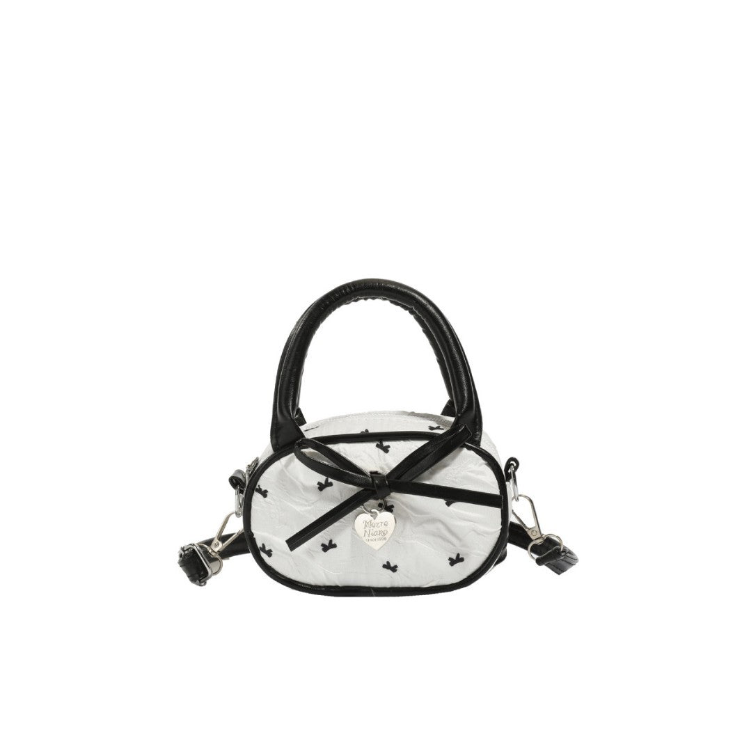 Quilted Mini Handbag with Heart Detail Kalsten