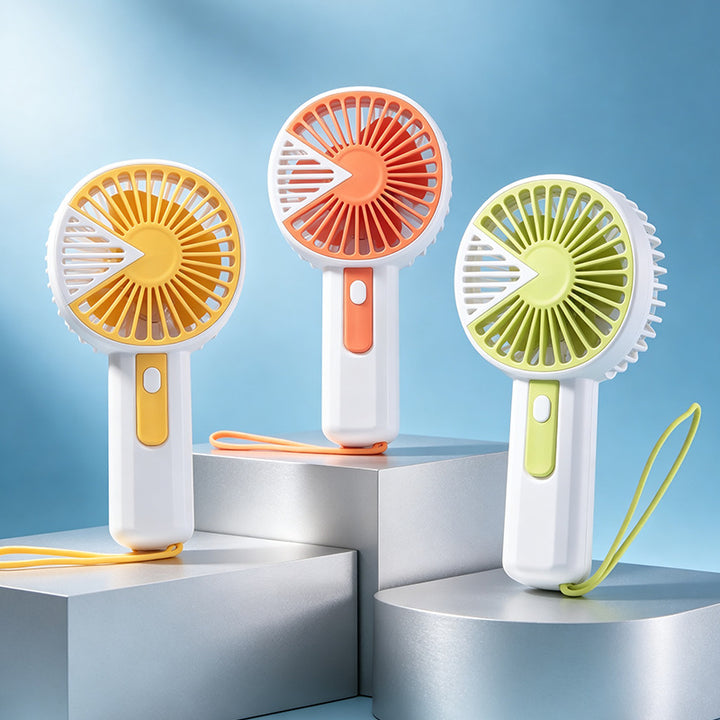 Portable handheld fan with USB charging function and ergonomic handle Kalsten