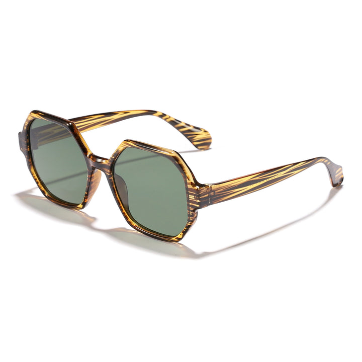 Women's fashionable sunglasses with hexagonal frame and UV protection Kalsten