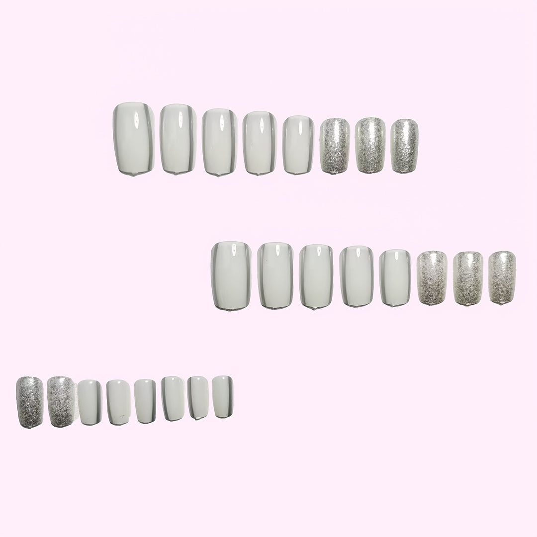 Sparkling Glitter Ombre Nail Design