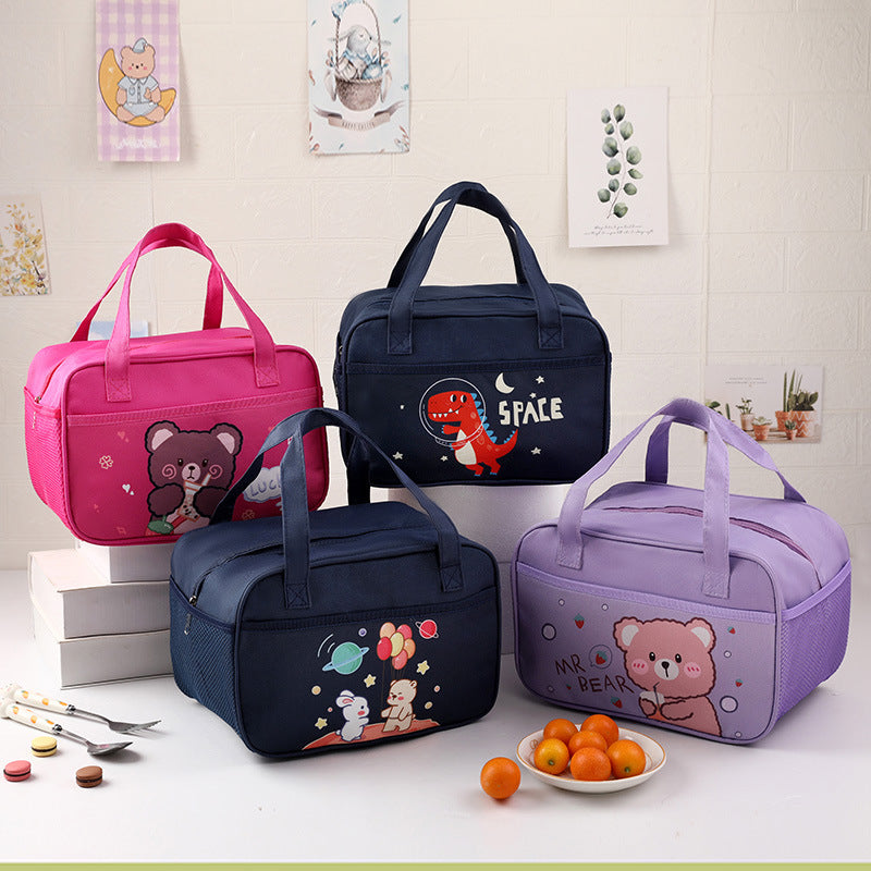 Insulated Kids' Lunch Bag with Cute Bear Design Kalsten