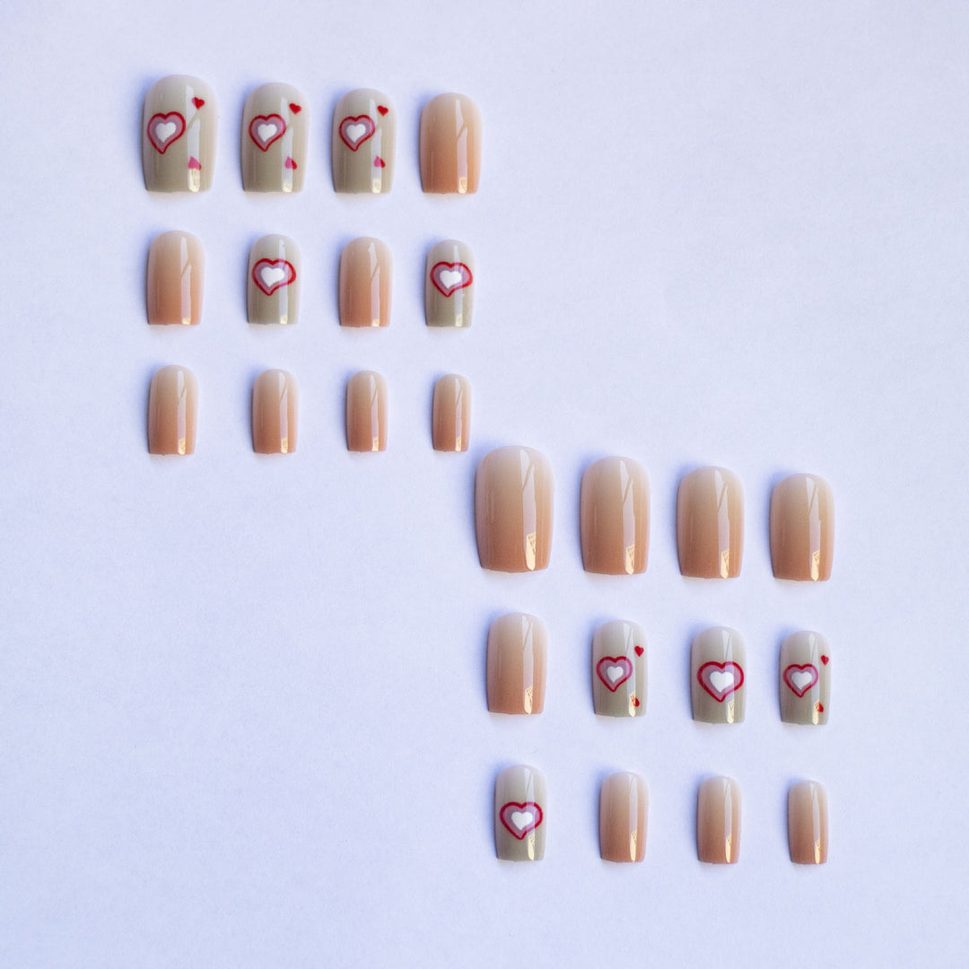 Heart Design Nail Art Kit