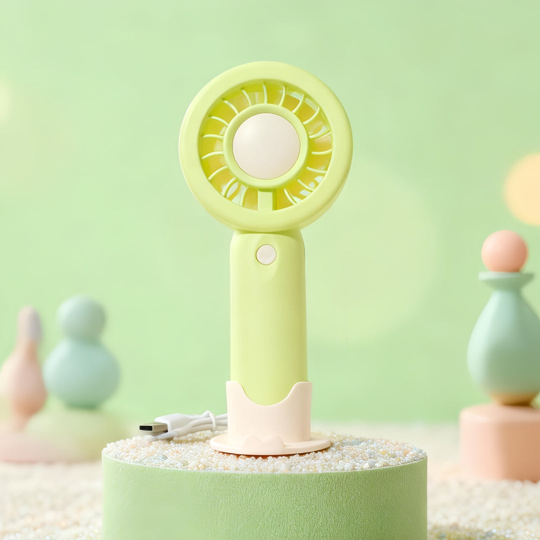 Ladies Portable Hand Fan with Rechargeable Battery and Ergonomic Design Kalsten