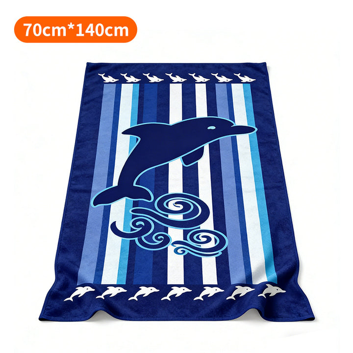 Beach towel with tropical flamingo design Kalsten