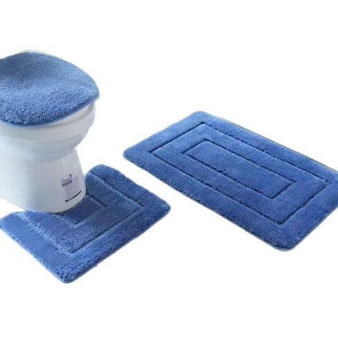 Plush Bath Mat Set Kalsten
