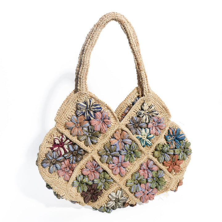 Macrame Bag with Floral Pattern Kalsten