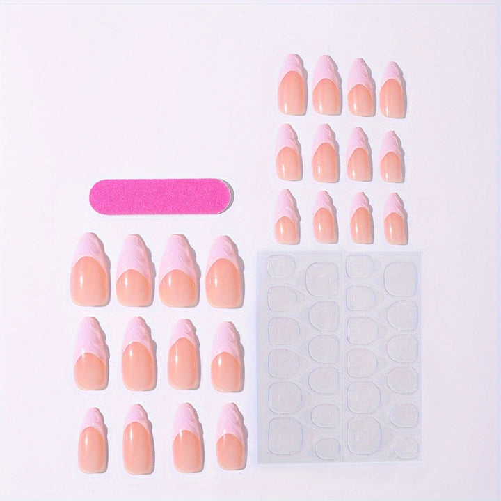 Artificial nail set with elegant tips and filigree design Kalsten