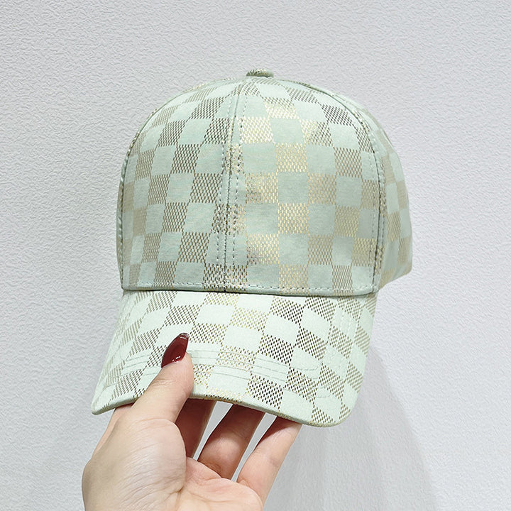 Women's Mesh Checkered Baseball Cap Kalsten