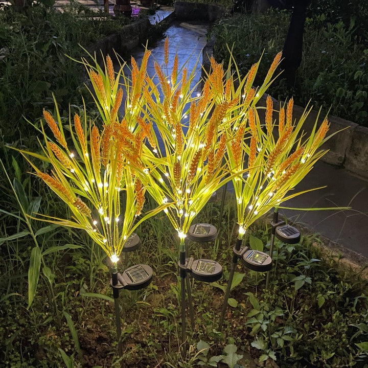 Solar LED Ornamental Ricegrass Garden Stake Lights With Micro-LED String And Ground Spike Kalsten