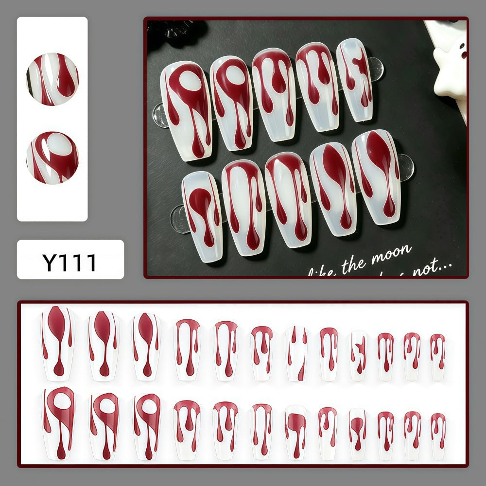 Creative drop design artificial nails Kalsten