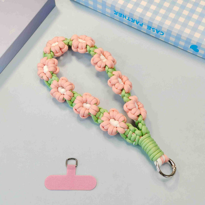 Floral Patterned Decorative Keychain Holder Kalsten