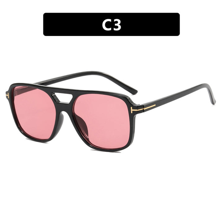 Women's fashionable square sunglasses with luxurious plastic frame and UV protection Kalsten