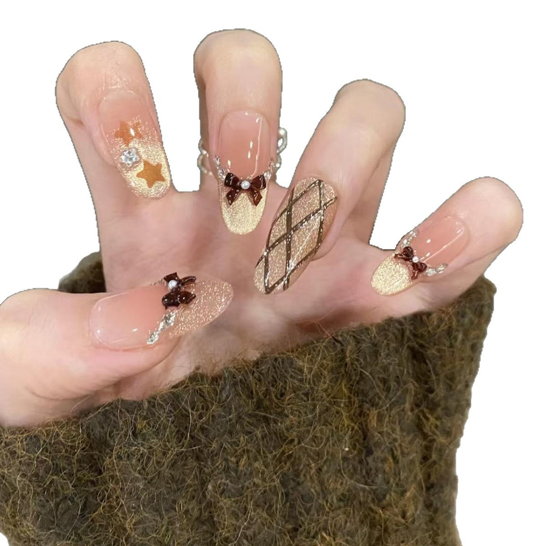 Decorative Press-On Nail Art Set