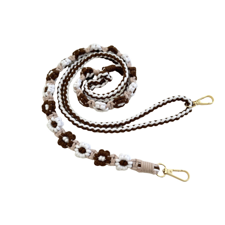 Macrame Pet Leash with Floral Detailing Kalsten