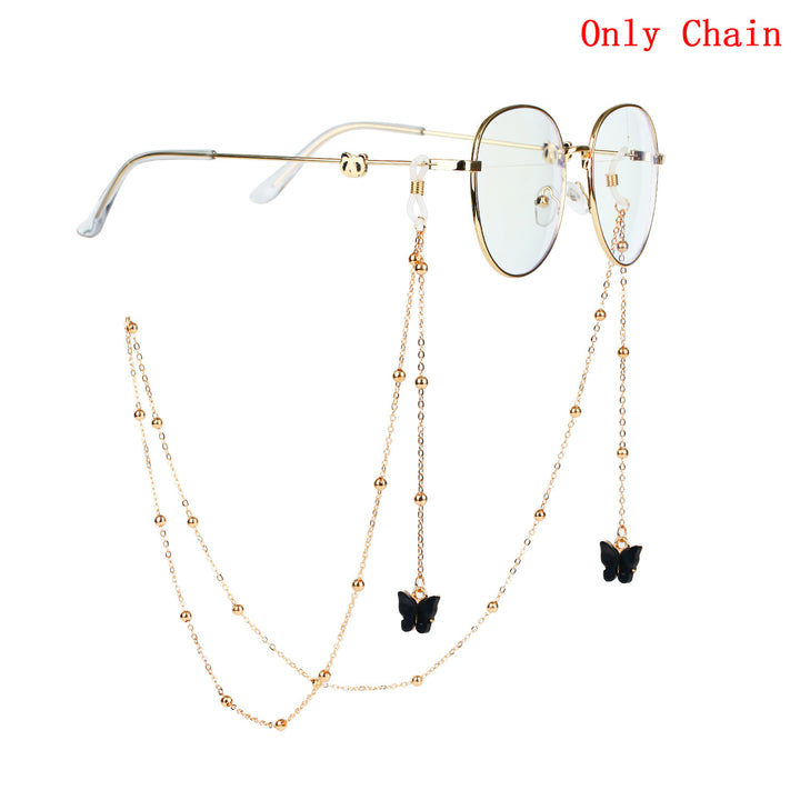 Glasses chain with butterfly pendants Kalsten