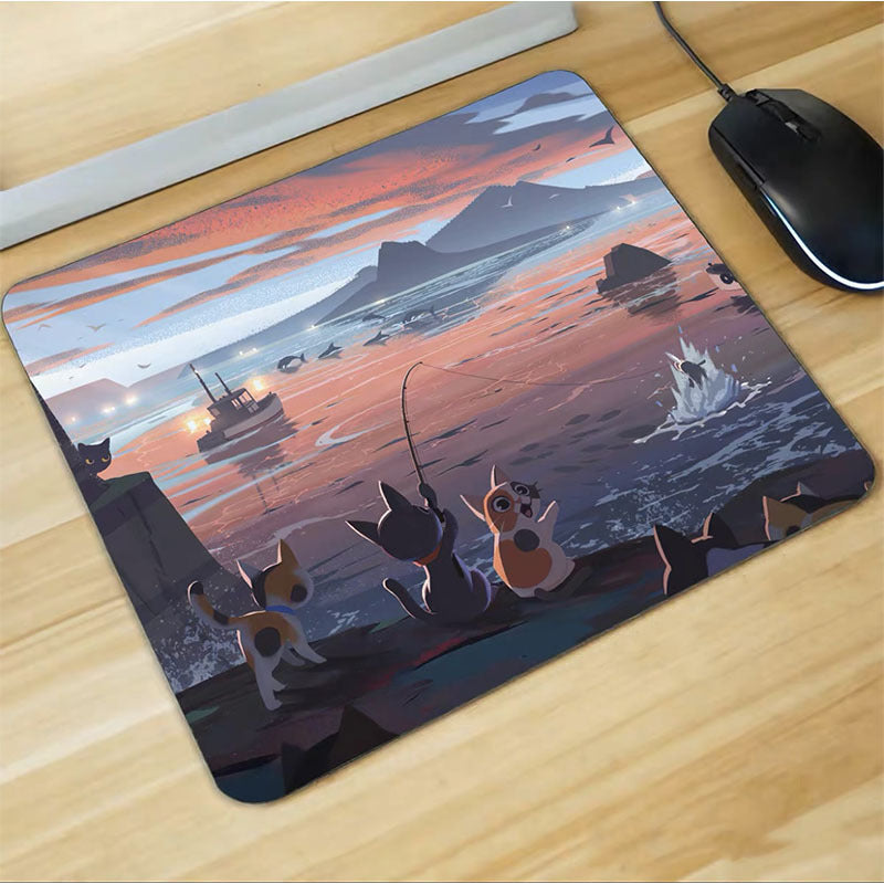 Artistic Ocean-Themed Gaming Mouse Pad