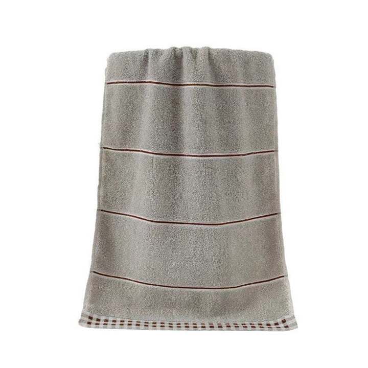 Terry Bath Towel With Luxurious Check Pattern Kalsten
