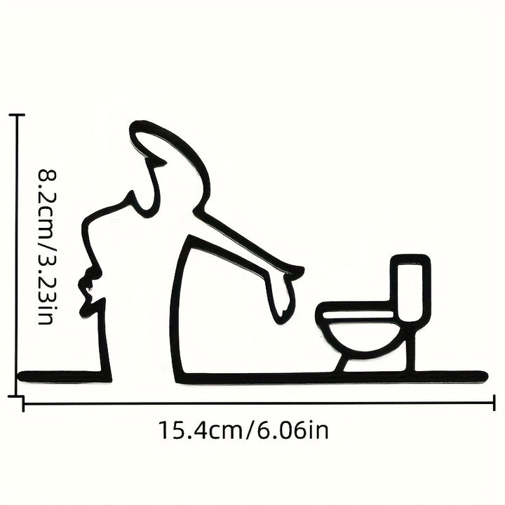 Funny Toilet Humor Wall Decor
