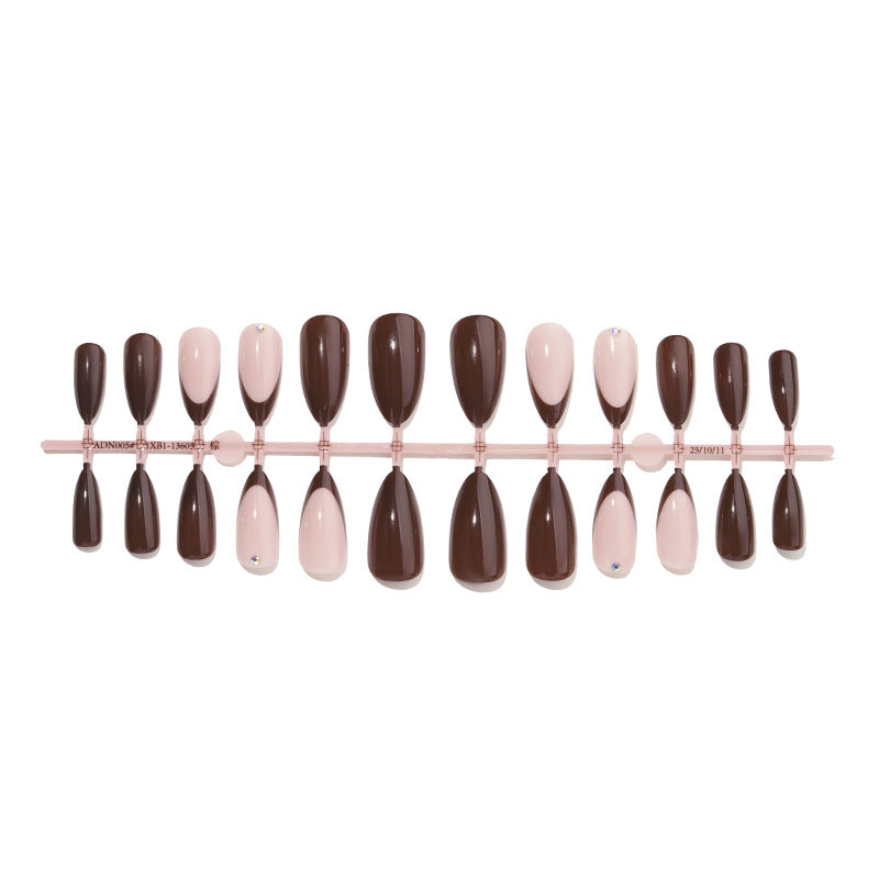 Press-On Nail Art Set with Elegant French Tips Kalsten