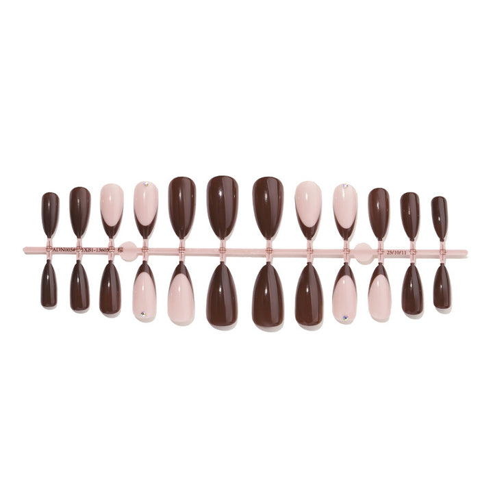 Press-On Nail Art Set with Elegant French Tips Kalsten