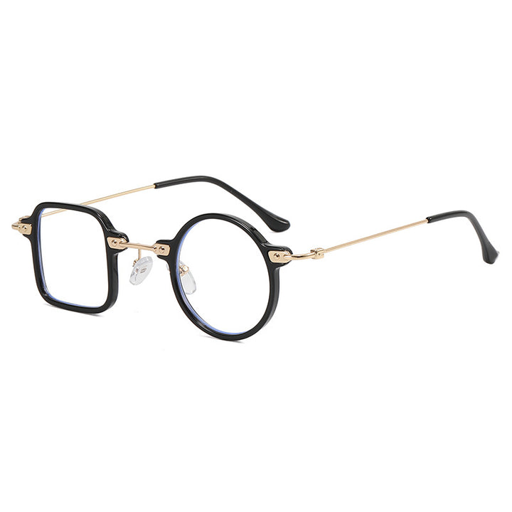 Ladies elegant round hybrid glasses with square design Kalsten