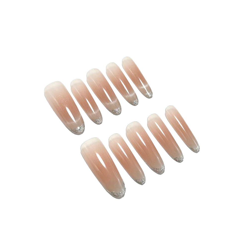 Artificial nails in elegant French manicure design Kalsten