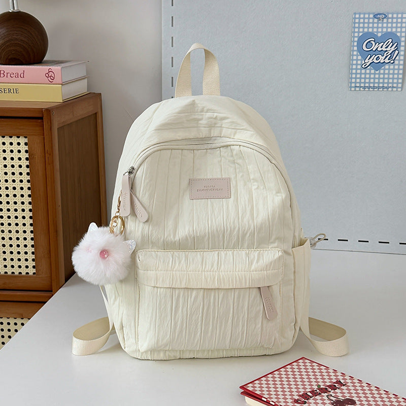 Lightweight Quilted School Backpack