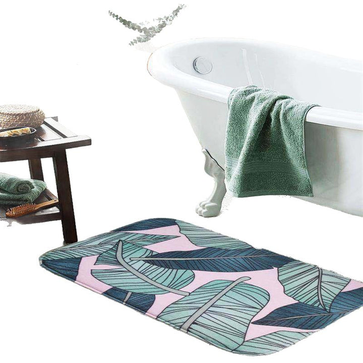 Watercolor Inspired Bath Mat Kalsten