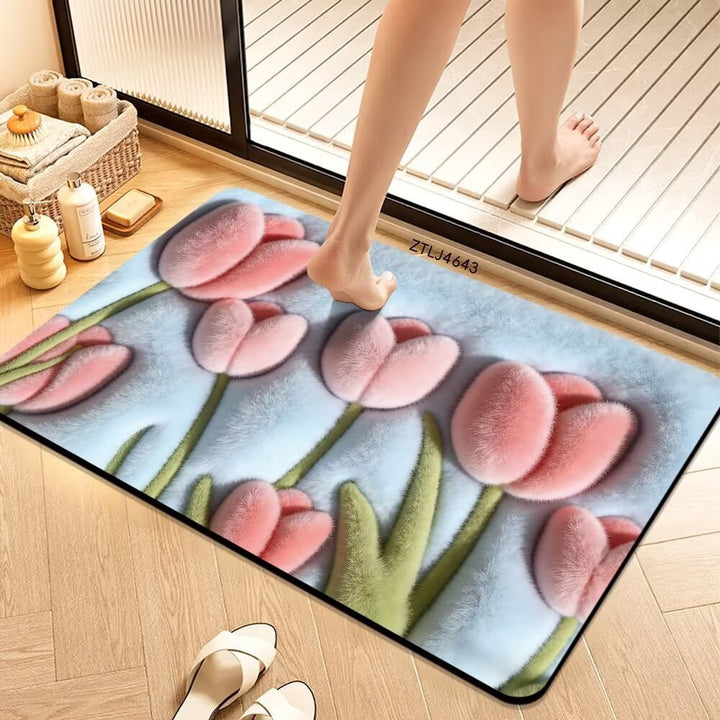 Plush Money-Themed Bath Mat Kalsten