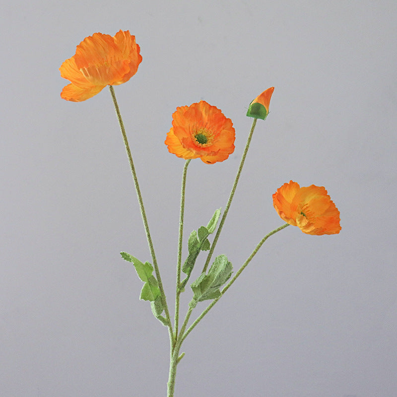 Lifelike Potted Ranunculus Flower Stem