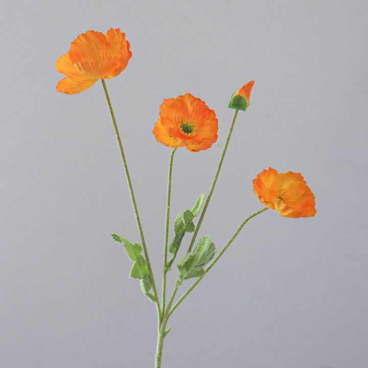 Lifelike Potted Ranunculus Flower Stem