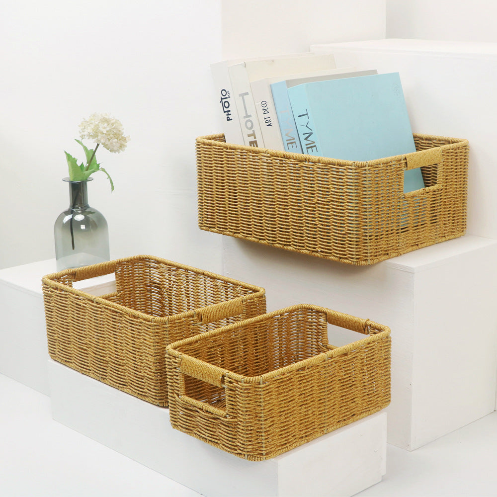 Rectangular Woven Storage Box Kalsten