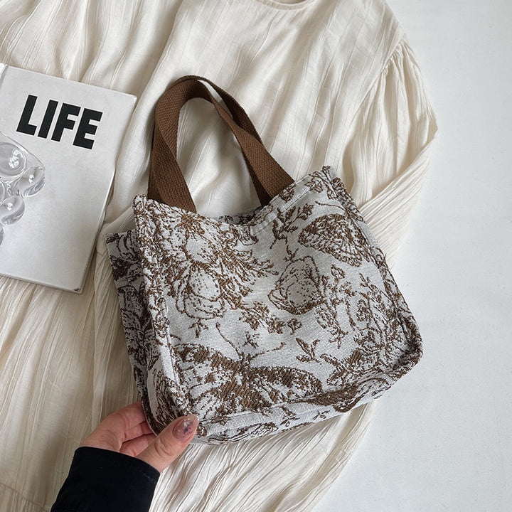 Eco-Friendly Floral Print Tote Bag