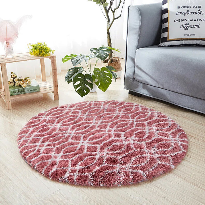 Plush Circular Area Rug Kalsten
