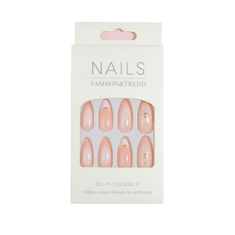Premium Press-On Nail Set with Decorative Accents Kalsten