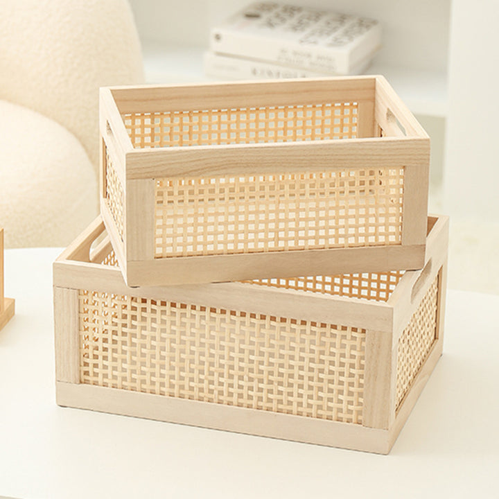 Artisan Handwoven Storage Crate Kalsten