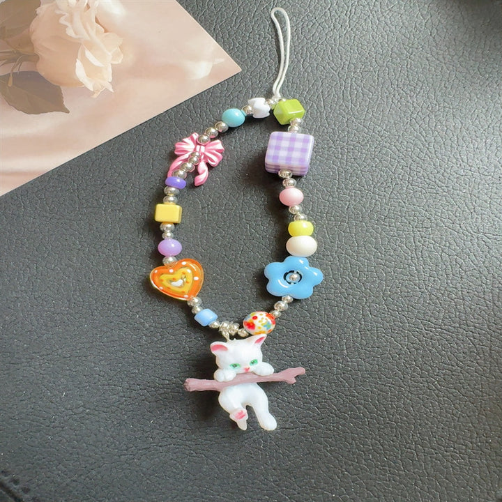 Playful Beaded Phone Charm Lanyard Kalsten