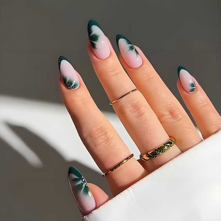 Artifical nails with elegant flower design Kalsten
