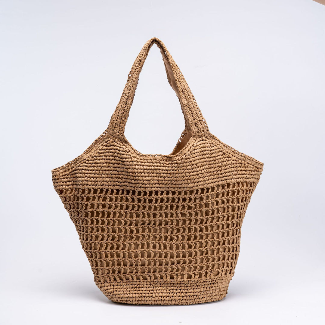 Spacious market bag made of natural material Kalsten