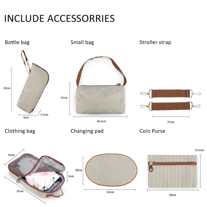 Stylish diaper bag set Kalsten