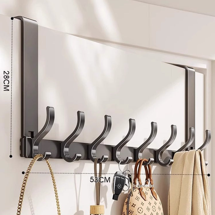 Wall-Mounted Multi-Hook Storage Rack