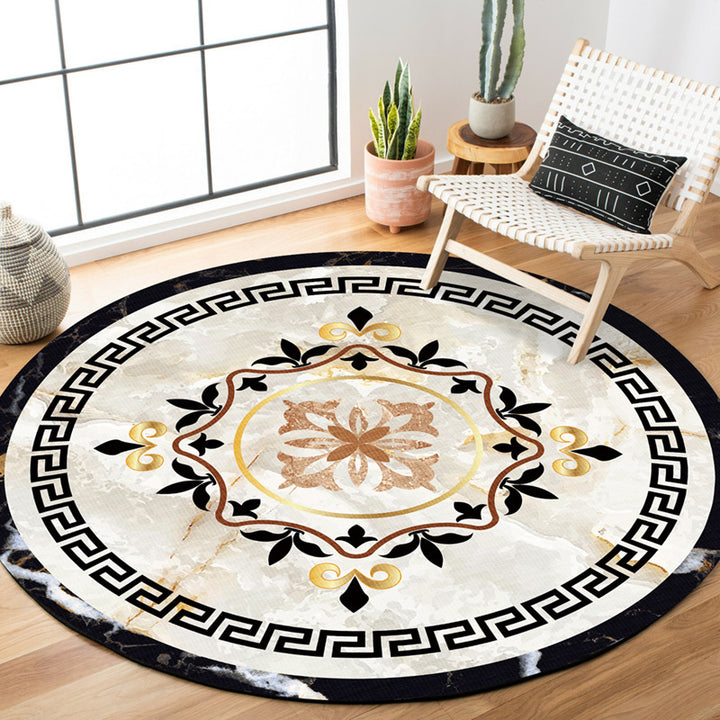 Elegant Round Area Rug Kalsten