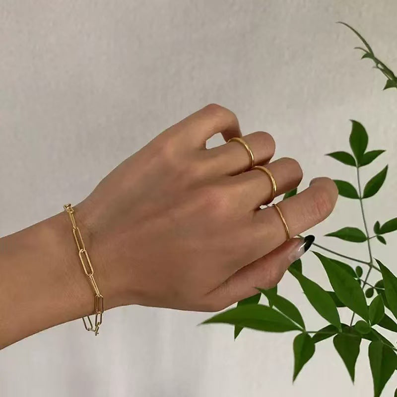 Minimalist Link Chain Bracelet Kalsten