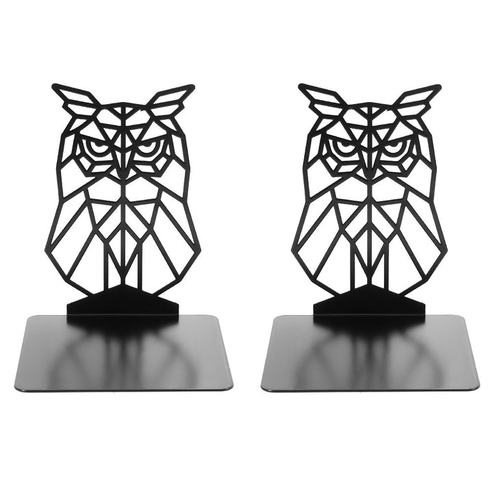 Geometric Owl Bookends