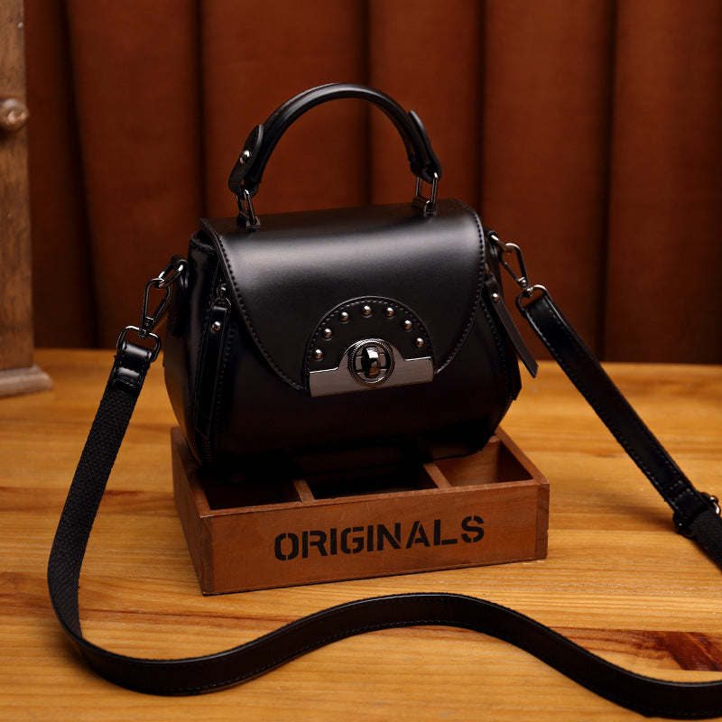 Chic Structured Handbag with Studded Accents