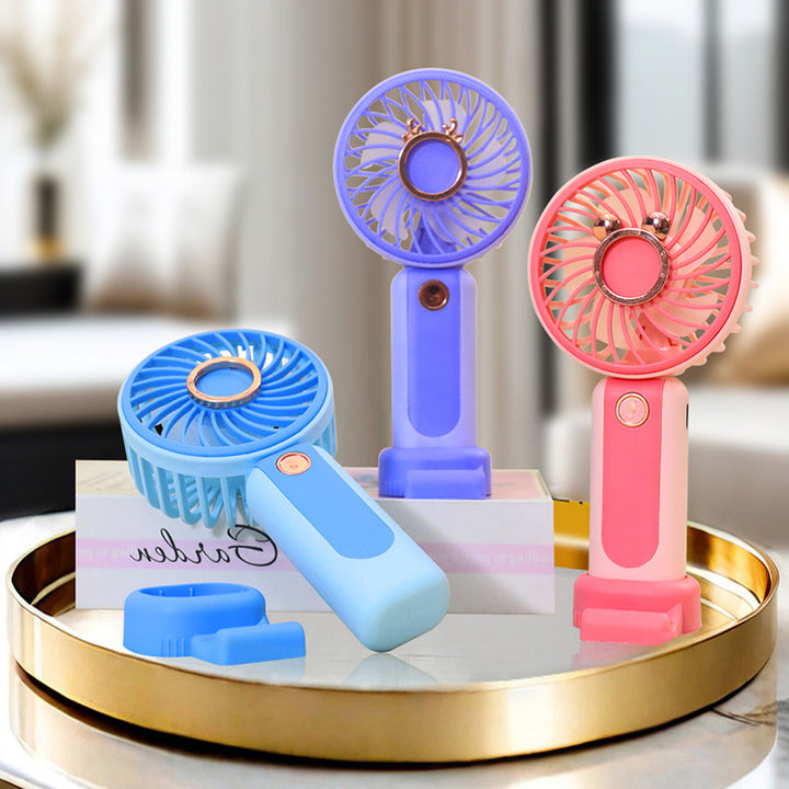 Ladies Portable Handheld Fan with Flexible Tilt Adjustment Kalsten
