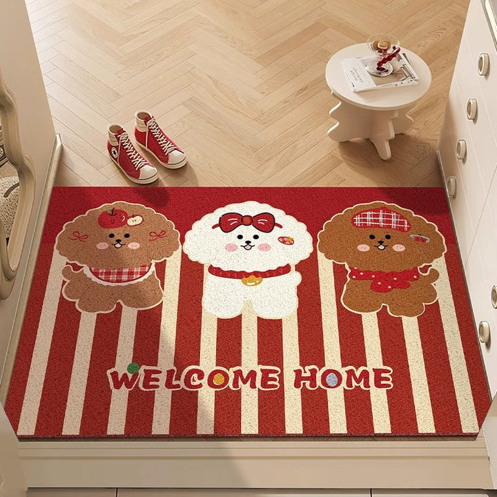 Fun Dog-Themed Indoor Welcome Mat